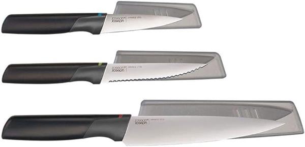 Joseph Joseph Elevate Knife Set 3PC Japanese SS with Sheaths